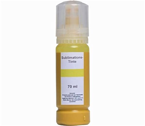 70 ml Sublimationstinte yellow gelb für Epson Ecotank 101 102 103