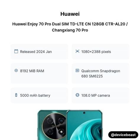 Huawei Enjoy Pro Dual Sim Td Lte Cn Gb Ctr Al Changxiang