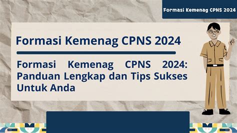 Formasi Kemenag CPNS 2024 Formasi Kemenag CPNS 2024