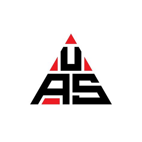 UAS triangle letter logo design with triangle shape. UAS triangle logo design monogram. UAS ...