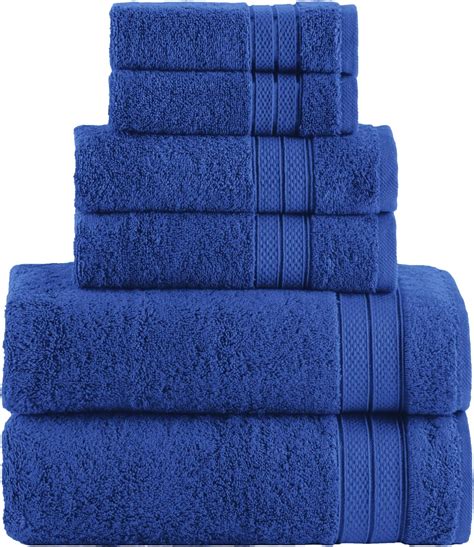 Elegant Comfort Luxury 6 Piece Towel Set Premium Soft 100 Turkish Cotton Three