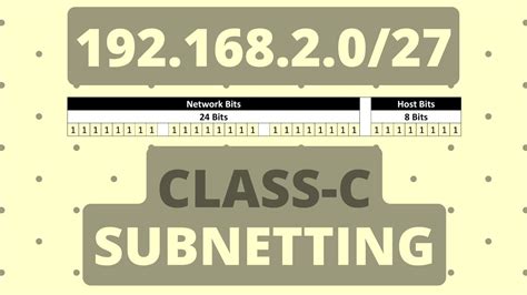 Class C Subnetting Network Id Broadcast Id Total Number Of Subnets Total Host Ip