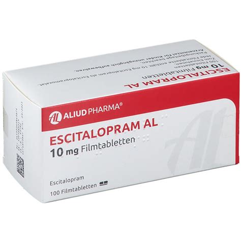 Escitalopram Al 10 Mg 100 St Shop