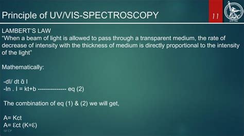 INTRODUCTION TO VARIOUS SPECTROSCOPY TECHNIQUES