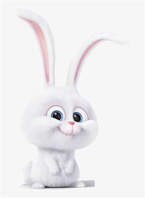 snowball smiling secret life  pets snowball png png image