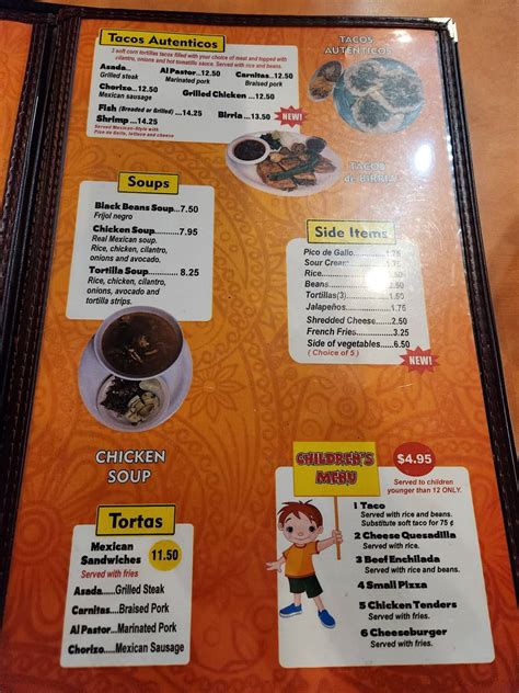 Menu At Pueblo Mexican Restaurant East Ellijay Highland Dr