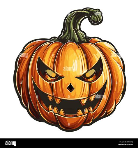 Halloween Pumpkin Vector Illustration Stock Vector Image And Art Alamy