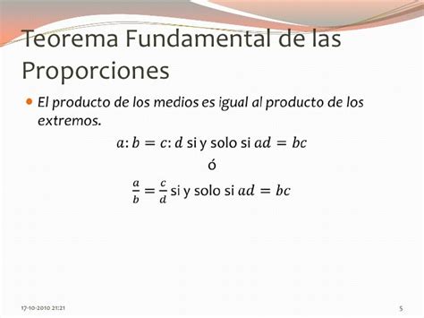 Teorema De Proporciones