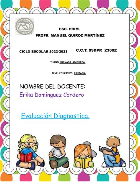 Complemento Diagnostico A P Esc Prim Profr Manuel