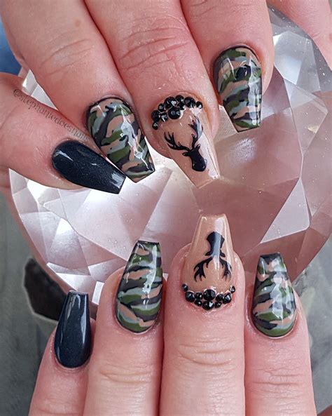 Camo Nails Camo Nails Camouflage Nails Camo Nail Designs