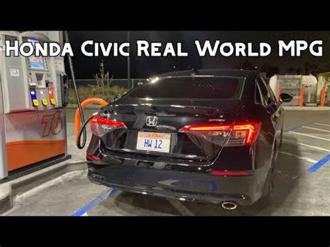 Honda Civic Sport Real World Highway Mpg Test Youtube