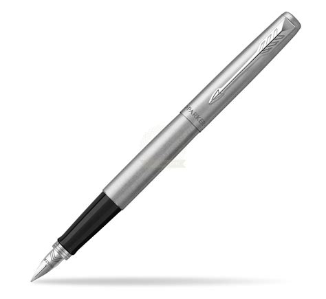 Parker Jotter Black Stainless Steel Ballpoint Fountain Pen Set