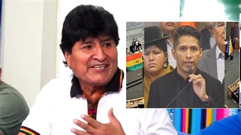 Evo Morales afirmo Andrónico salvó la imagen de la Asamblea y que David