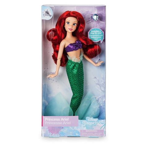 Disney Ariel Classic Doll with Ring The Little Mermaid 11 ½ inches