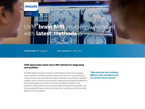 Pdf Uvm Brain Mri Protocolsupgraded With Latest Methodsimages Philips