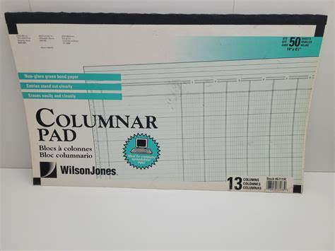 Wilson Jones Columnar Pad Columns Hot Sale Emergencydentistry