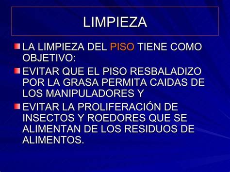 Limpieza Y Desinfecci N En Industria Alimentaria Ppt