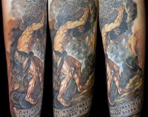 30 Sisyphus Tattoo Designs For Men - Greek Mythology Ink Ideas