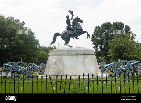 Andrew Jackson statue in Washington DC Stock Photo - Alamy