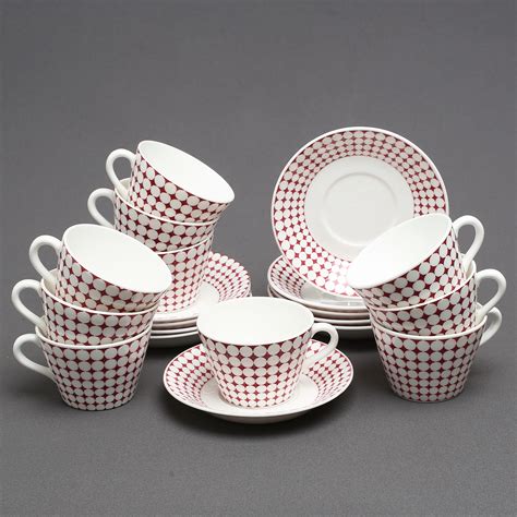 Images For 1948837 STIG LINDBERG Coffee Cups With Saucers 10 Pieces