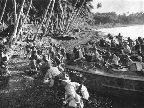 Photo New Zealand Troops Landing On Vella Lavella Solomon Islands