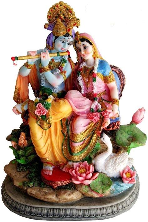 Buy Sri Krishna Culture Large Sitting Radha Krishna Murti Hindu God