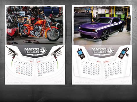 Matco Tools Calendar Design