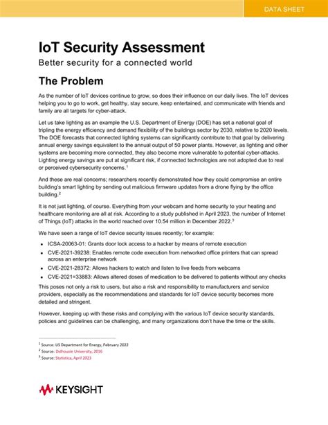 Iot Security Assessment Pdf Asset Page Keysight