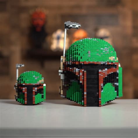 LEGO Boba Fett Helmet | Star Wars Replica | Build it Yourself – Bricker ...