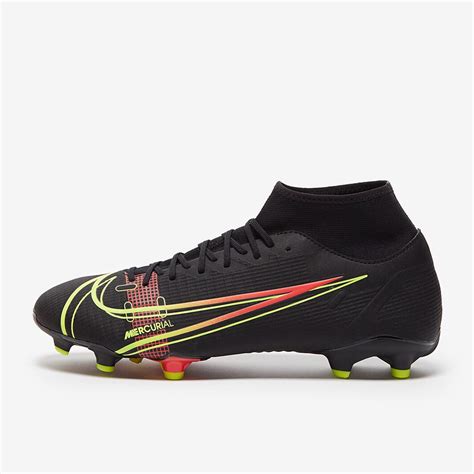 Nike Mercurial Superfly Viii Academy Fg Mg Black Cyber Off Noir