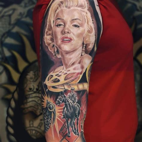 Tatua Marylin Monroe Autor Lucky Tattoo Dziarownia Pl