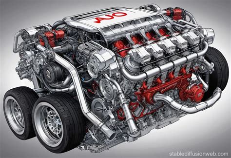 Audi V8 Engine Block | Stable Diffusion Online