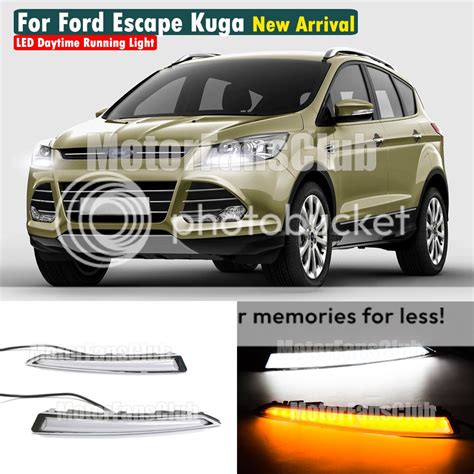 Led Daytime Running Light For Ford Escape Kuga Drl Turn