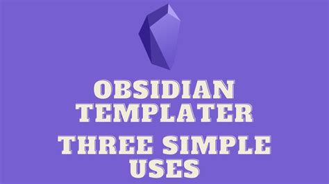 Obsidian Templater Variables