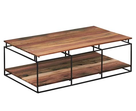 Table Basse Double Plateau Bois Recycl Sampan Tables Basses Pier