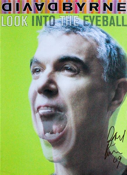 Lot Detail The Talking Heads David Byrne Signed 18 X 24 Poster With Rare Full Autograph