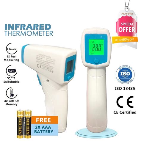 Contactless Forehead Infrared Thermometer Imported Sensors Body