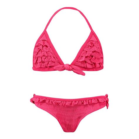 Barts Top De Bikini Cossies Ruffle Triangle Rosa Swiminn