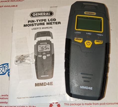 General Tools Mmd E Digital Moisture Meter With Manual Extra Pins