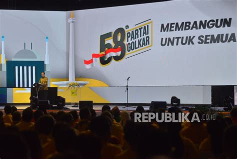 Hadiri Perayaan Hut Golkar Sampai Selesai Jokowi Golkar Istimewa