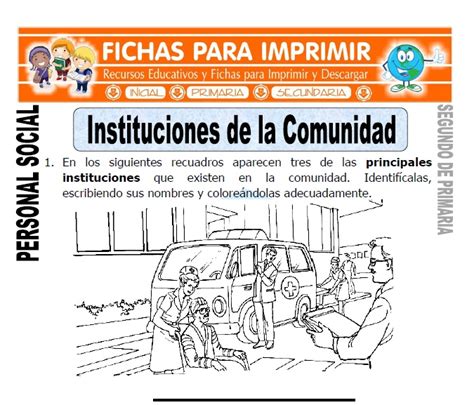 Instituciones De Mi Comunidad Do Grado De Primaria Nbkomputer