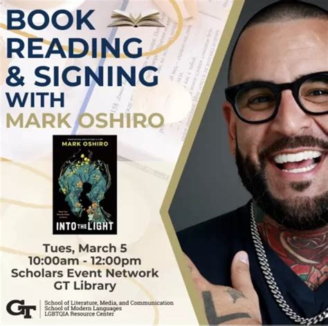 Book Reading and Signing with Mark Oshiro | Campus Calendar