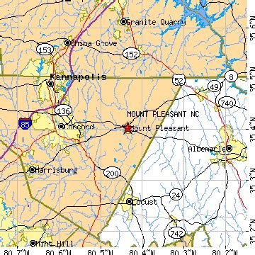 Mount Pleasant, North Carolina (NC) ~ population data, races, housing ...