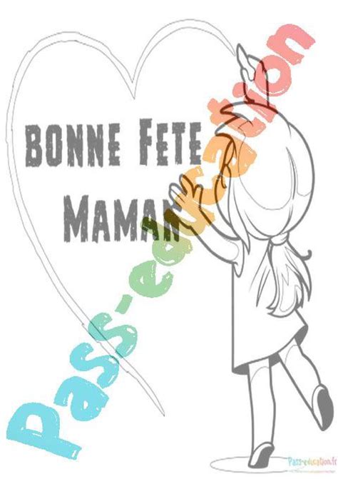 Offrez De L Amour Avec Nos Coloriages Gratuits Bonne Fête Maman En Couleurs à Imprimer Par