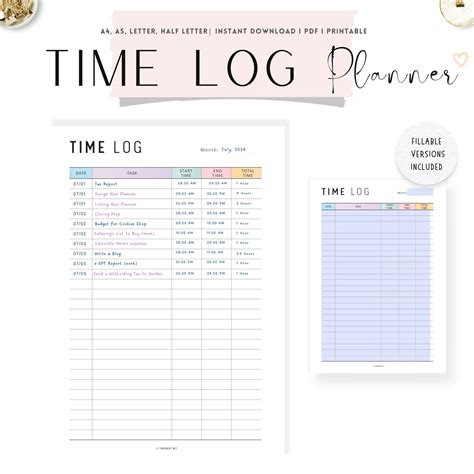 Time Management Planner Printable – mrsneat