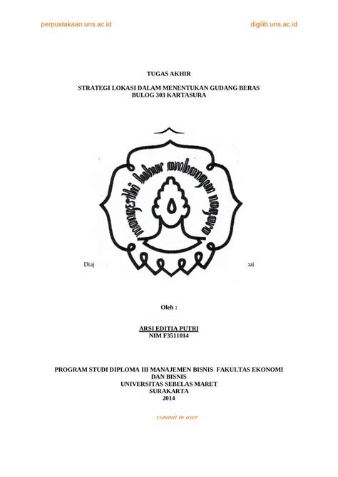 Pdf Tugas Akhir Strategi Lokasi Dalam Menentukan …eprints Uns Ac Id