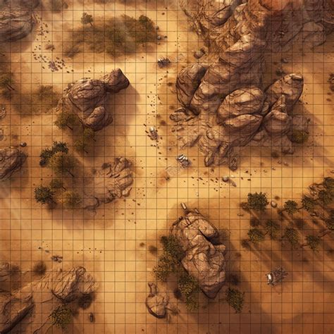 Desert Trail Battle Map, Dnd Battle Map, D&D, Battlemap, Dungeons and ...