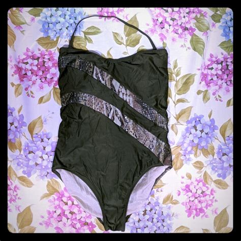 Gottex Vintage One Piece Swimsuit Bathing Suit 14 Gem