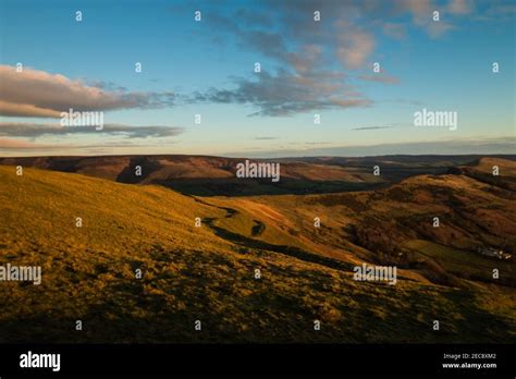 admiring the sunrise in the peak district Stock Photo - Alamy