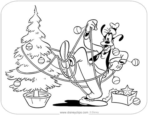 Printable Disney Christmas Coloring Pages